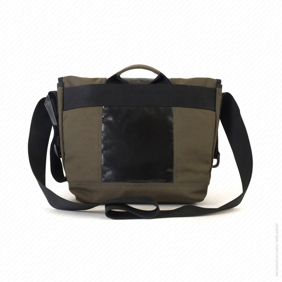 Doer's Messenger Bag in Olive Green & Black [13" compatible]