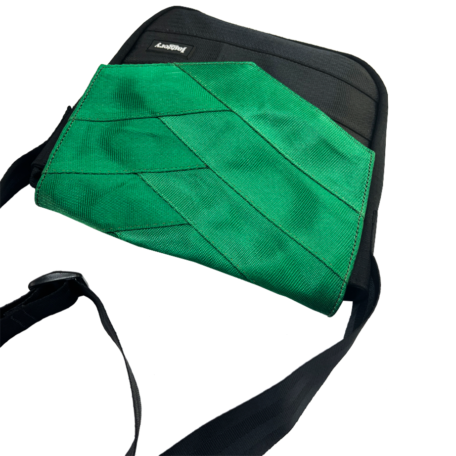 Friendly Soul Sling Bag in Green Decommisioned Cargo Belts