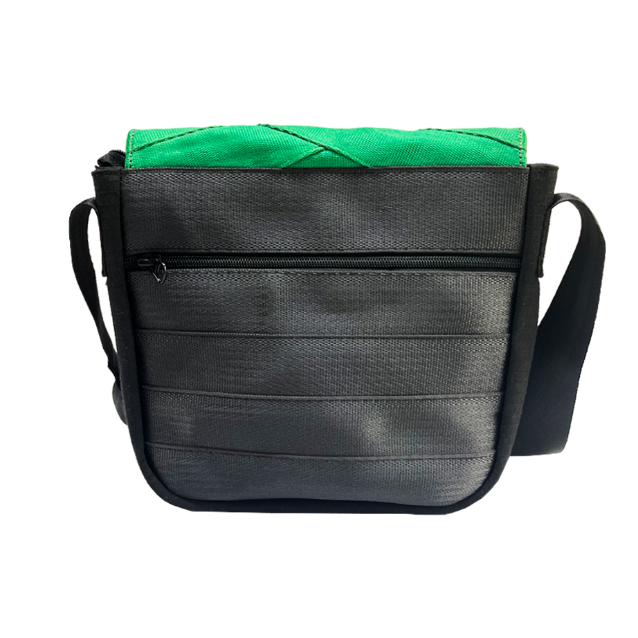 Friendly Soul Sling Bag in Green Decommisioned Cargo Belts