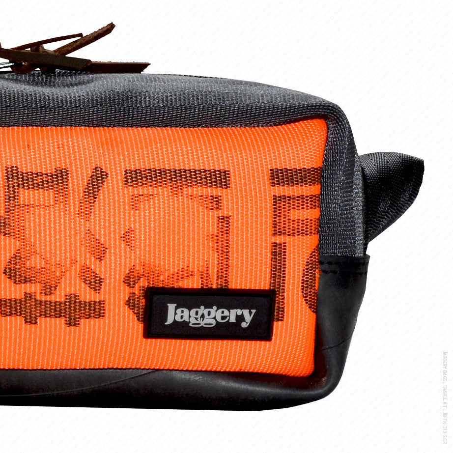 Travel Kit in Orange Cargo Belt & Seat Belt