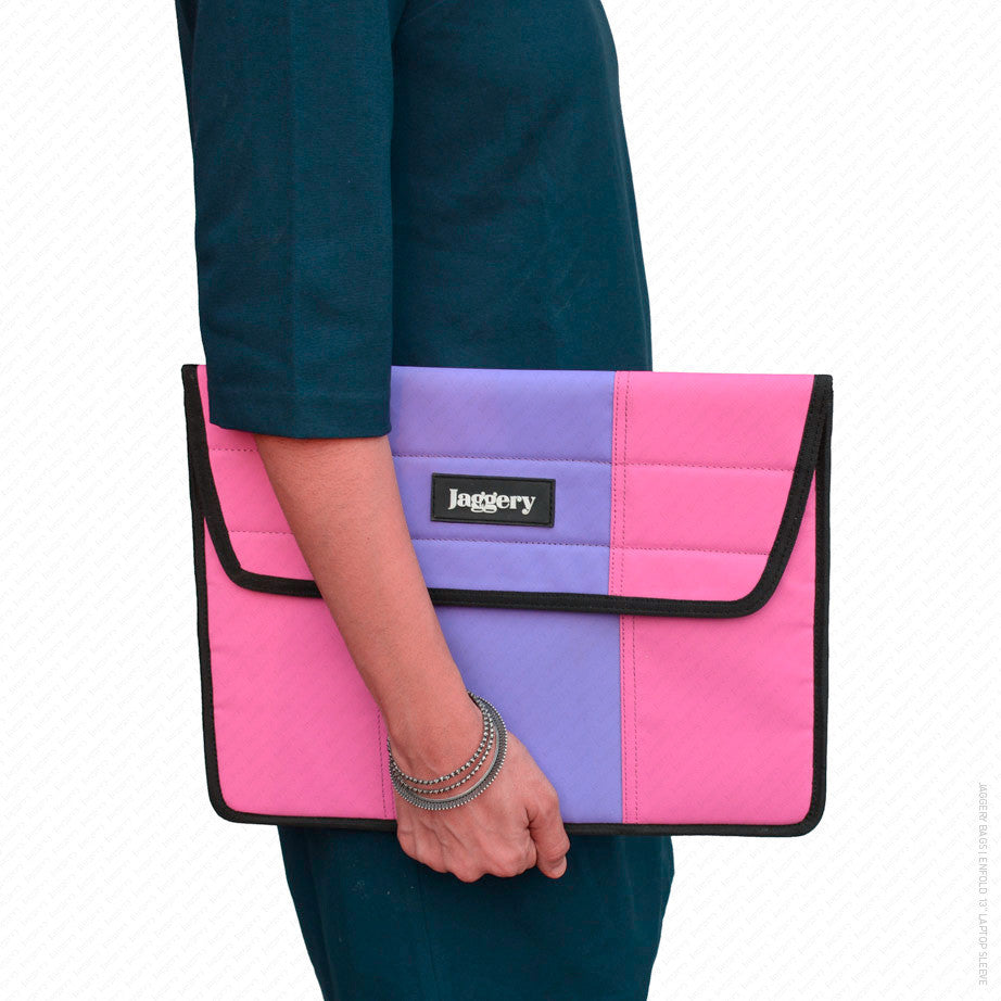 Enfold 13" Laptop Sleeve in Pink and Purple